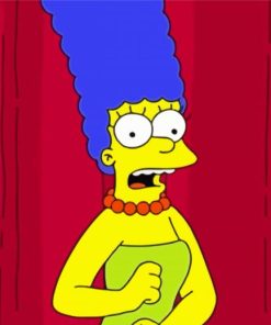 Marge Simpson Character Paint By Numbers