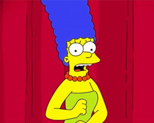 Marge Simpson Character Paint By Numbers