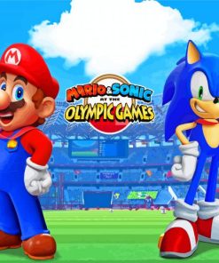 Mario And Sonic Game Paint By Numbers