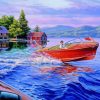 Motor Boats In Lake Paint By Numbers