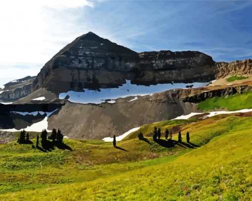 Mount Timpanogos Landscape Paint By Numbers