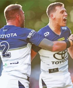 North Queensland Cowboys Rugby League Players Paint By Numbers