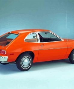 Orange Ford Pinto Paint By Numbers