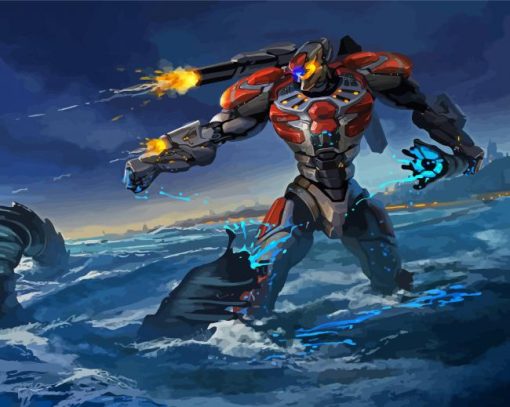 Pacific Rim Jaeger Paint By Numbers