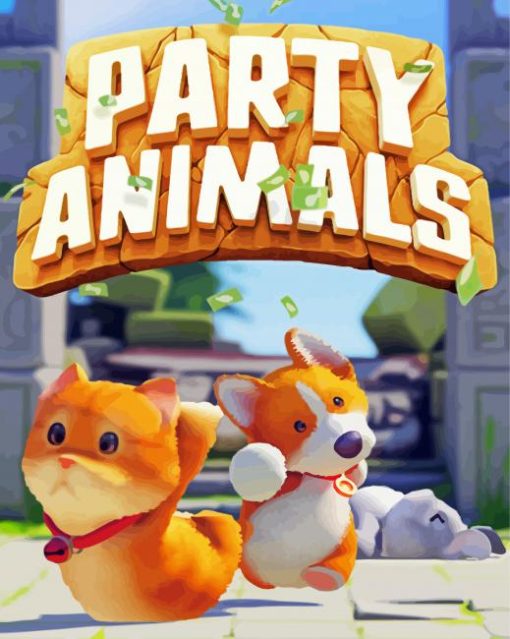 Party Animals Game Paint By Numbers