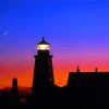 Pemaquid Point Lighthouse Silhouette Paint By Numbers