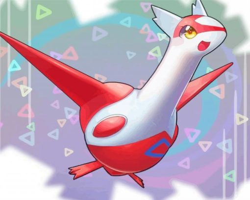 Pokemon Species Latias Paint By Numbers