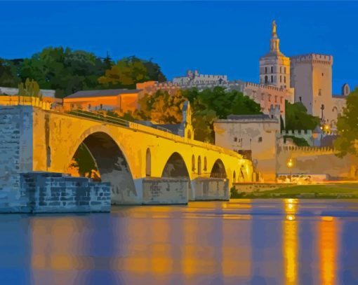 Pont Avignon France Paint By Numbers