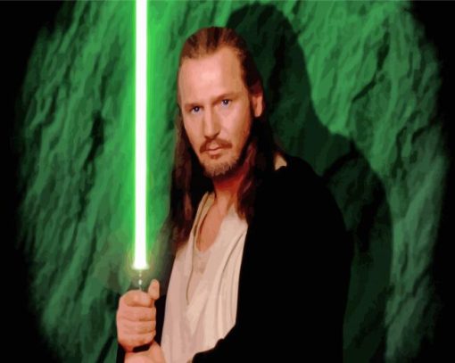 Qui Gon Jiin Paint By Numbers