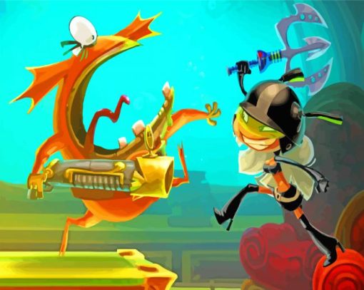 Rayman Game Characters Paint By Numbers