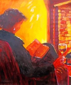 Reading At Hearth Paint By Numbers