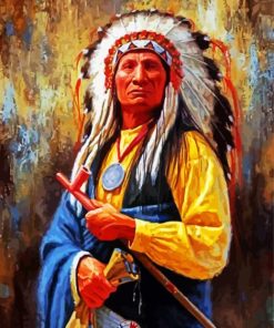 Red Cloud Illustration Paint By Numbers