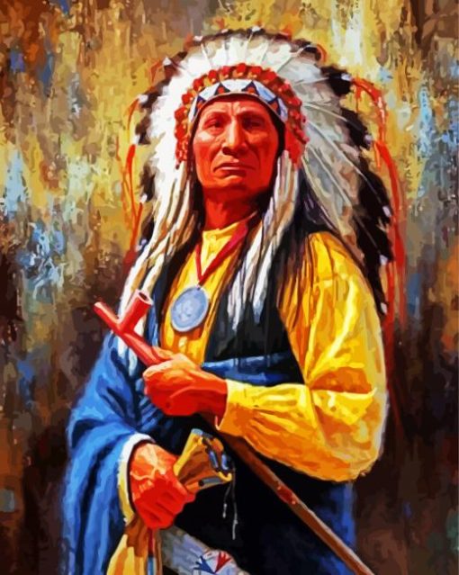 Red Cloud Illustration Paint By Numbers