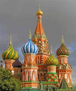 Russian Onion Domes Building Paint By Numbers