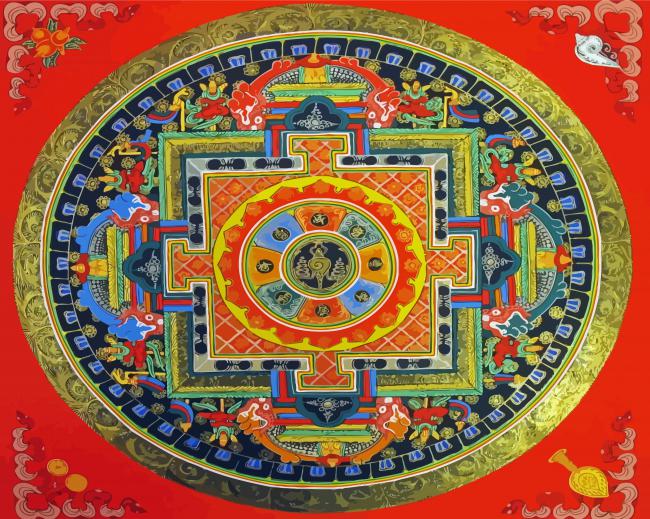 Sankha Traditional Mandala Paint By Numbers