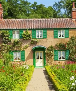 Scenery English Cottage Paint By Numbers