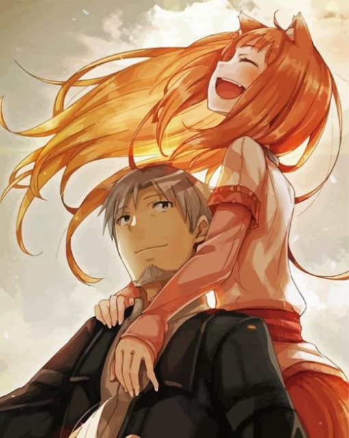 Spice And Wolf Romantic Anime Paint By Numbers
