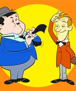 Stan And Ollie Cartoon Paint By Numbers