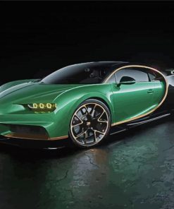The Bugatti Green Car Paint By Numbers
