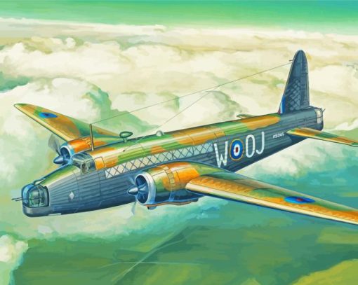 The Vickers Wellington Bomber Paint By Numbers