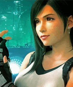 Tifa Lockchart Video Game Character Paint By Numbers