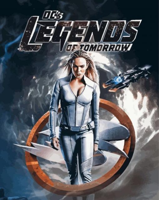 White Canary Legends Of Tomorrow Poster Paint By Numbers