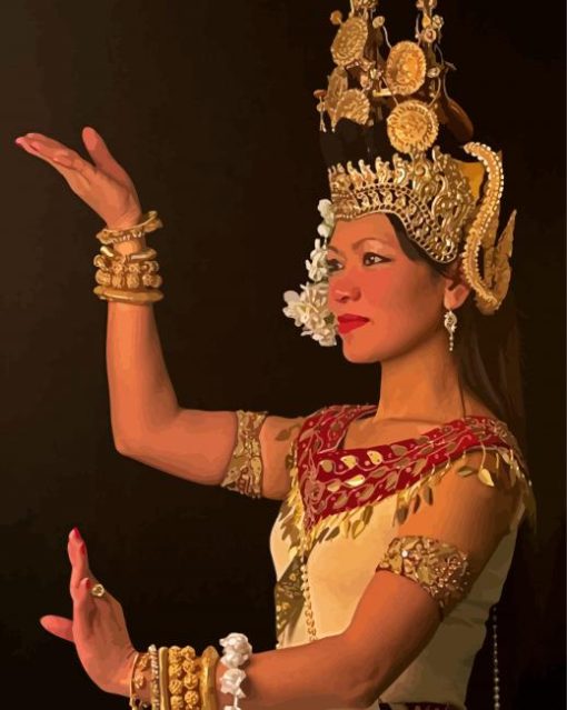 Wonderful Apsara Dancer Paint By Numbers