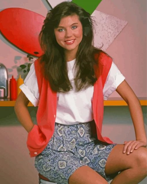 Young Actress Tiffani Thiessen Paint By Numbers