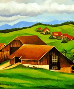 Aesthetic Swiss Landscape Paint By Numbers