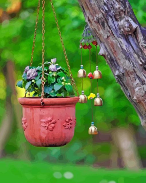 Aesthetic Hanging Plants Paint By Numbers