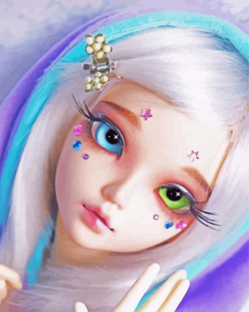 Emo Cute Doll Paint By Numbers