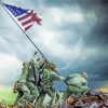 Iwo Jima Flag Paint By Numbers
