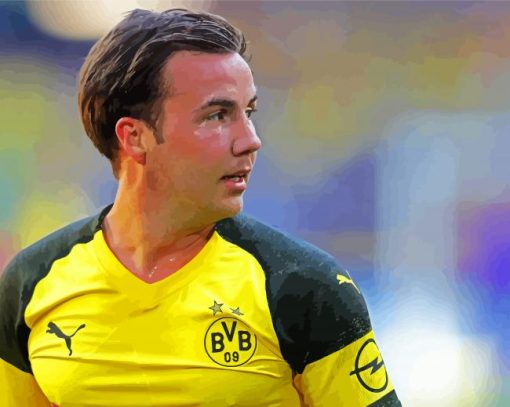 Mario Gotze BVB Player Paint By Numbers