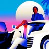 Miami Vice Illustration Poster Paint By Numbers