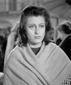 Monochrome Anna Magnani Art Paint By Numbers