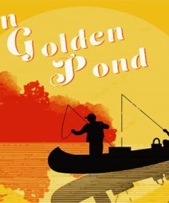 On Golden Pond Poster Illustration Paint By Numbers