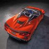 Orange Chevy Covette Stingray Car Paint By Numbers