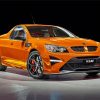 Orange Holden Commodore Paint By Numbers