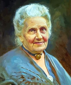 Portrait Maria Montessori Paint By Numbers