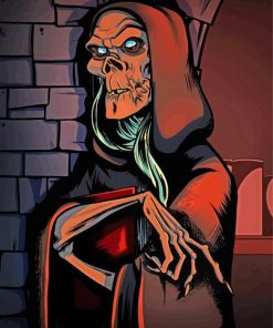 Scary Crypt Keeper Character Paint By Numbers