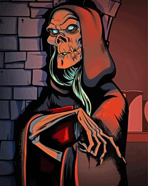 Scary Crypt Keeper Character Paint By Numbers