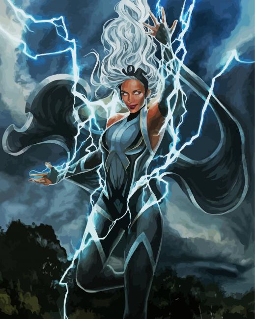 Strong Storm Marvel Paint By Numbers