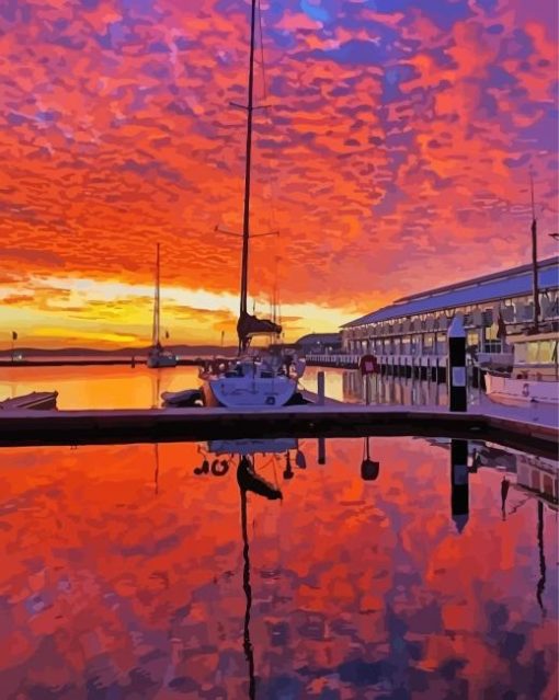 Tasmanian Sunset Paint By Numbers