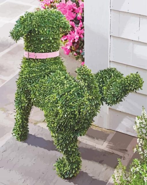 Topiary Dog Paint By Numbers