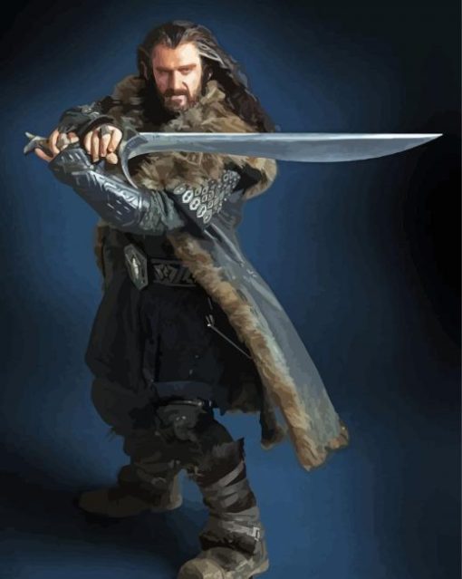 Warrior Thorin Scudodiquercia Paint By Numbers