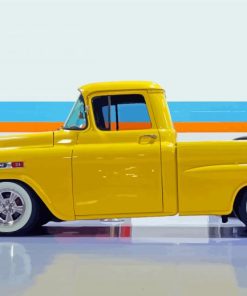 Yellow Chevy Apache Paint Bay Numbers
