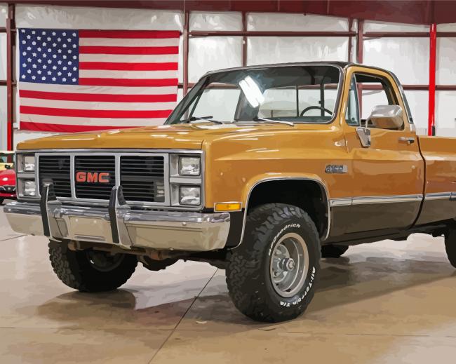 1984 GMC Truck Paint By Numbers