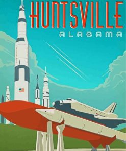 Alabama Huntsville Poster Paint By Numbers