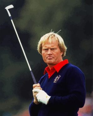 American Professional Golfer Jack Nicklaus Paint By Numbers