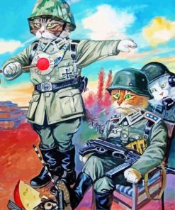 Army Cats Paint By Numbers